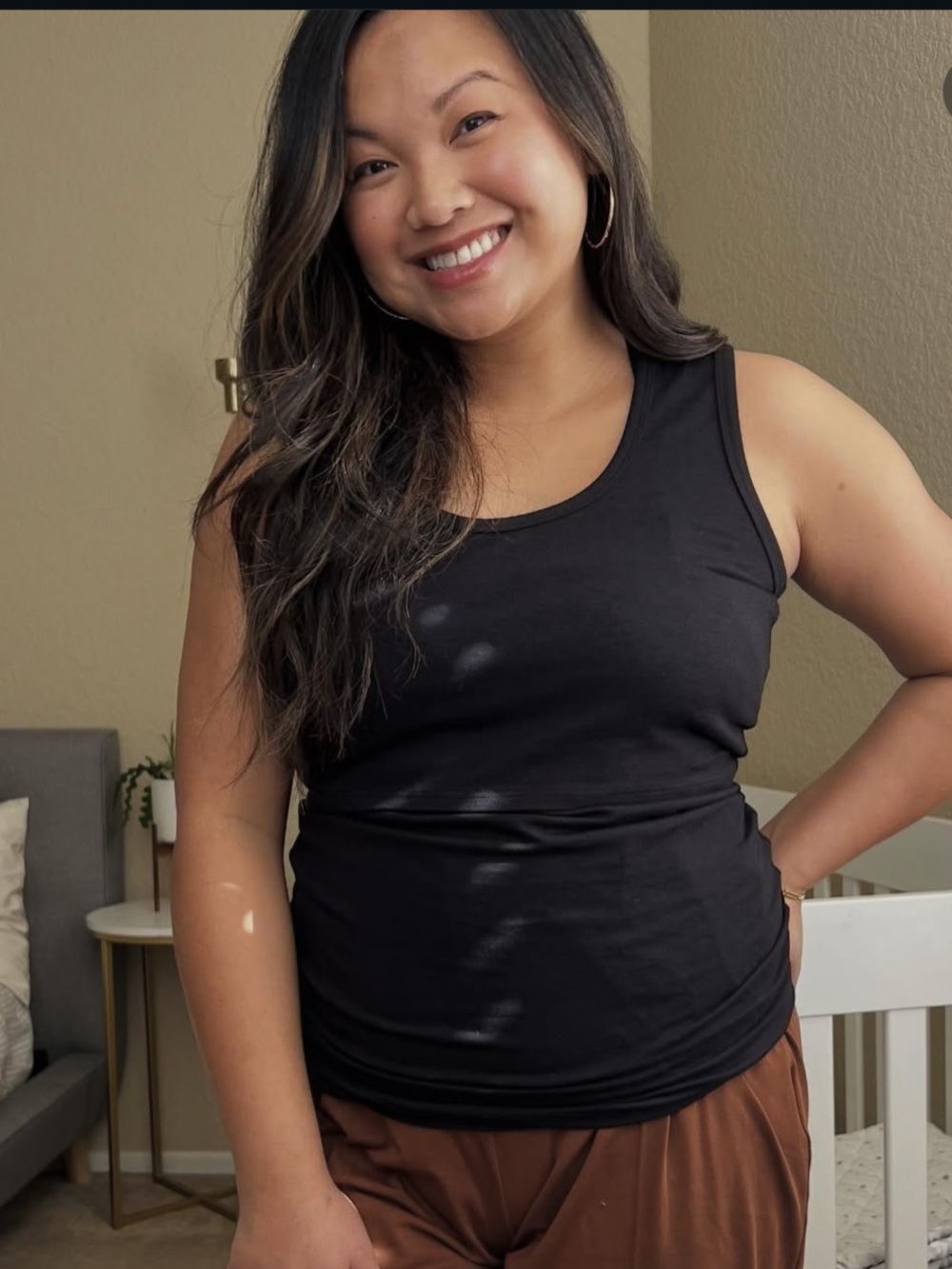 MLM Brand Nursing/Breastfeeding Everywhere Tank - Black